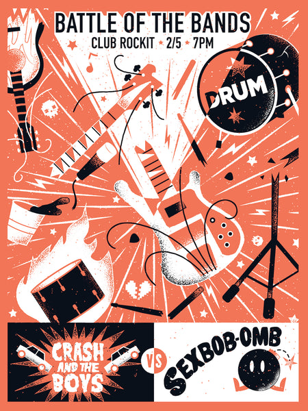 James Olstein "The Toronto Battle of the Bands" Print