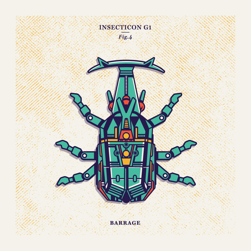 Jeffrey Everett "Insecticons: Barrage" Print