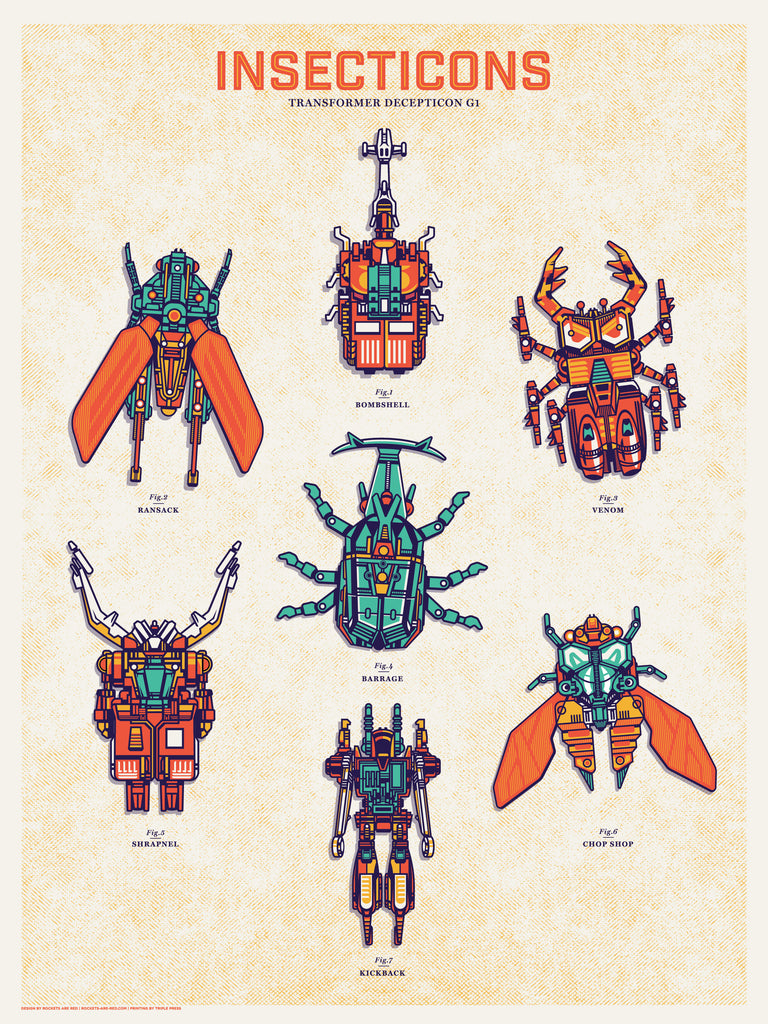 Jeffrey Everett "The Entomology of Insecticons" Print