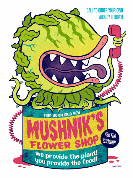 Jellykoe "Mushnik's Flower Shop" Print