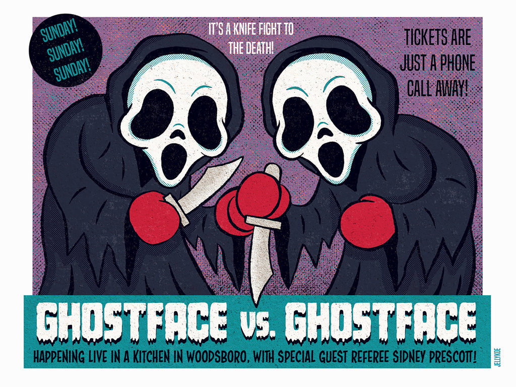 Jellykoe "Ghostface vs. Ghostface" Print
