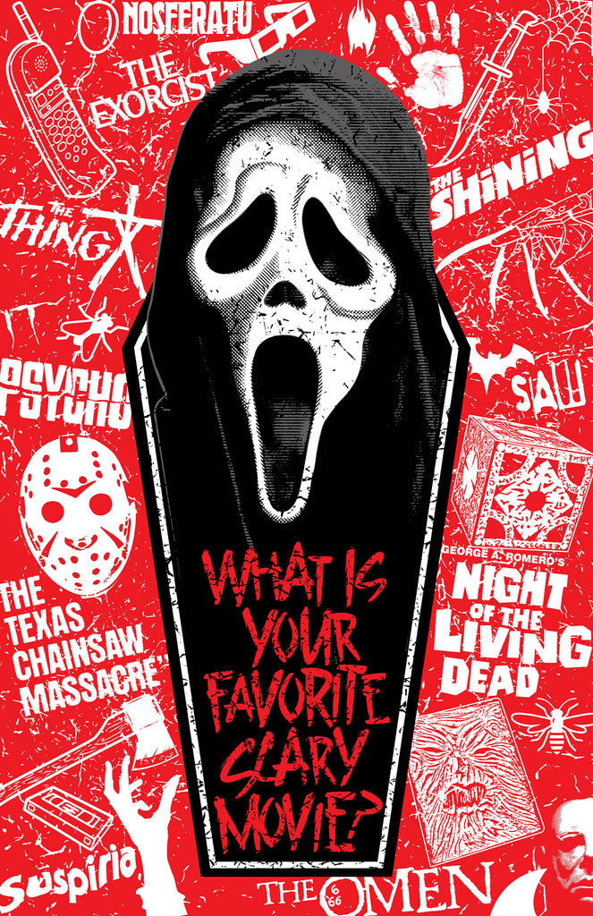 Jeremy Berkley "What's your favorite scary movie?" Print