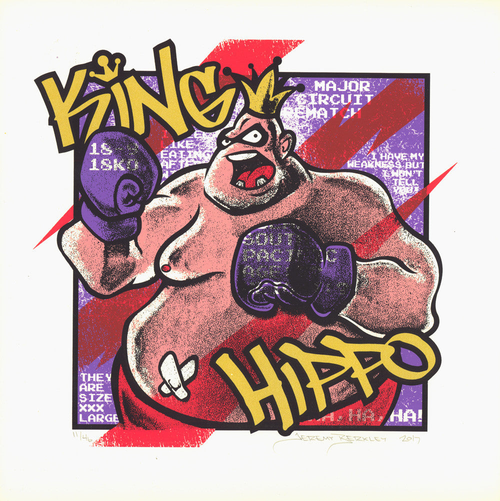 Jeremy Berkley "King Hippo" Print