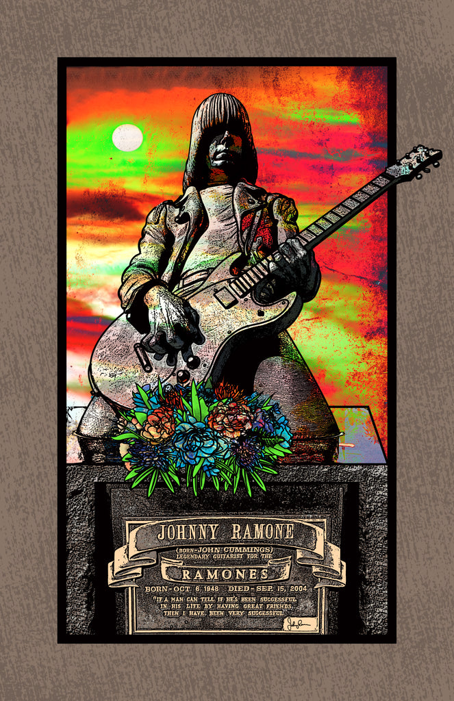 Jeremy Berkley "Johnny Ramone Forever" Print
