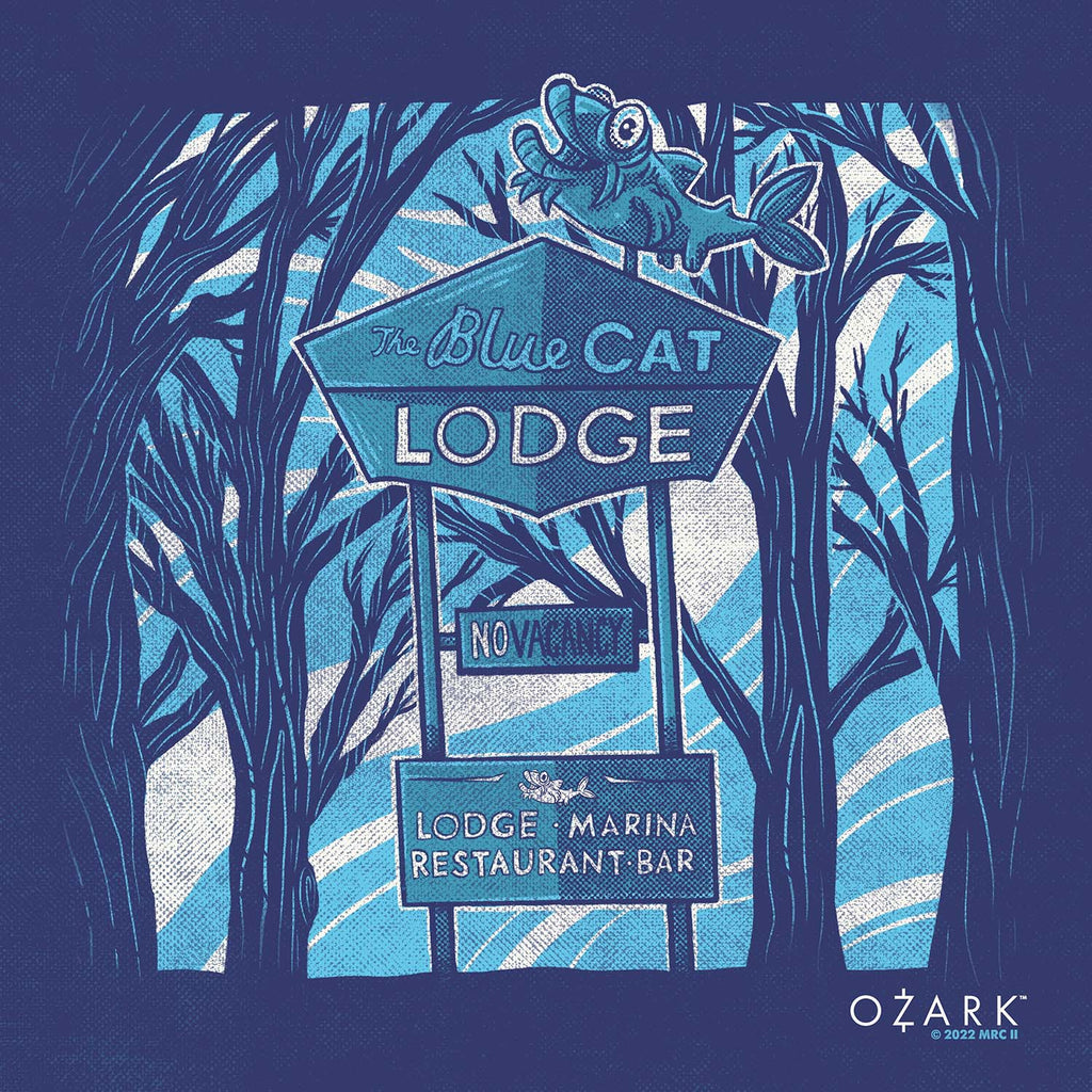 Kate Carleton The Blue Cat Lodge Print – Gallery1988