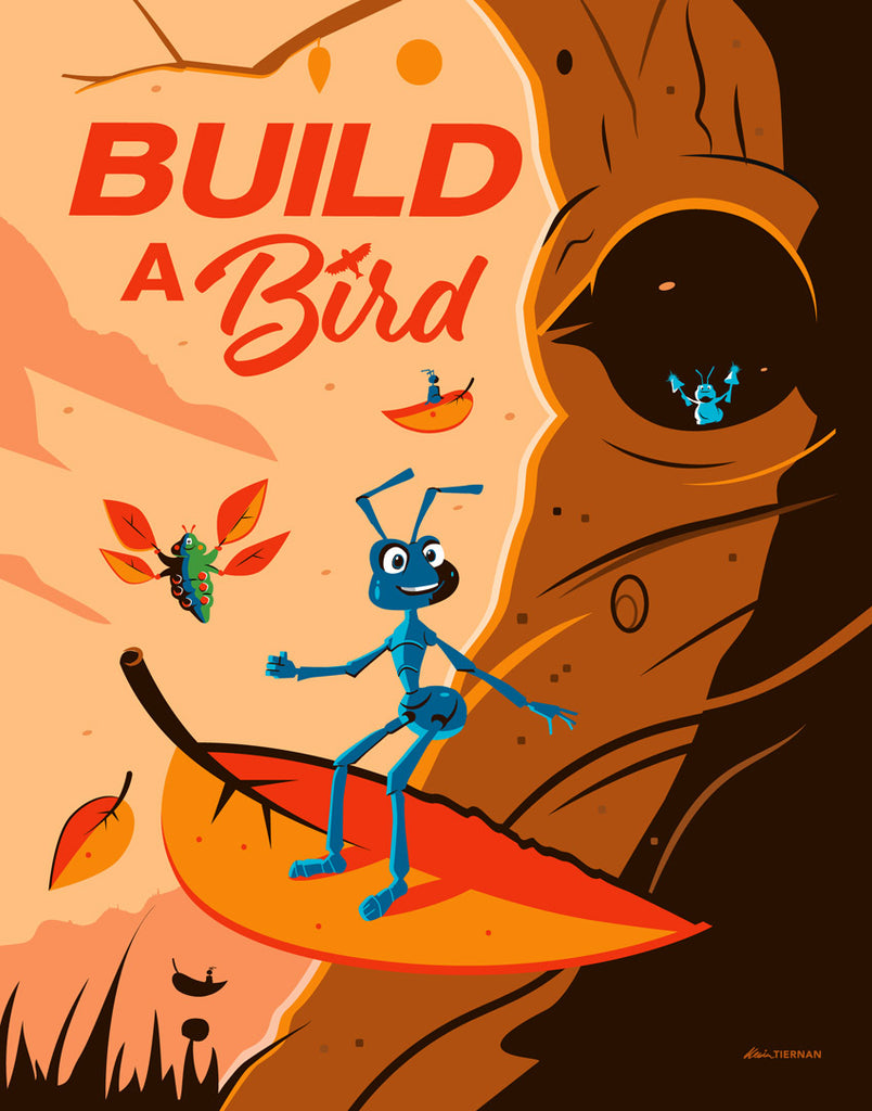 Kevin Tiernan "Build a Bird!” print