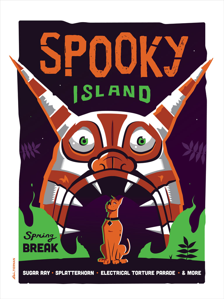 Kevin Tiernan "Spooky Island Spring Break" Print