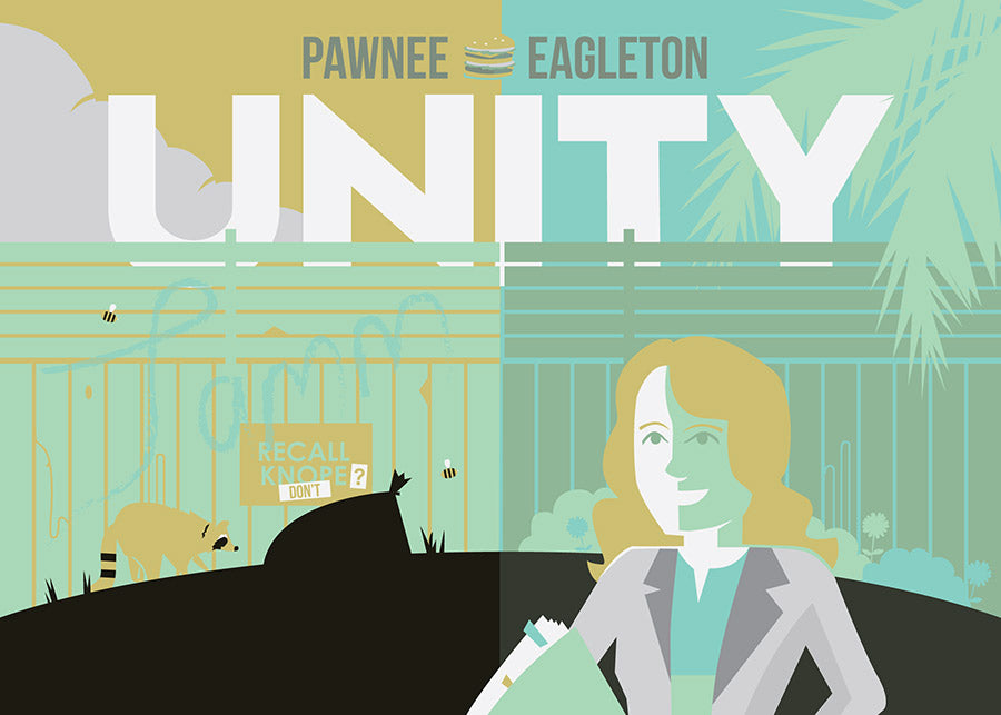 Kevin Tiernan "Pawnee-Eagleton Unity" Postcard Print