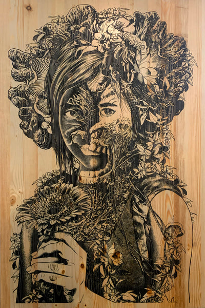 Anthony Petrie "Firefly" Wood Print