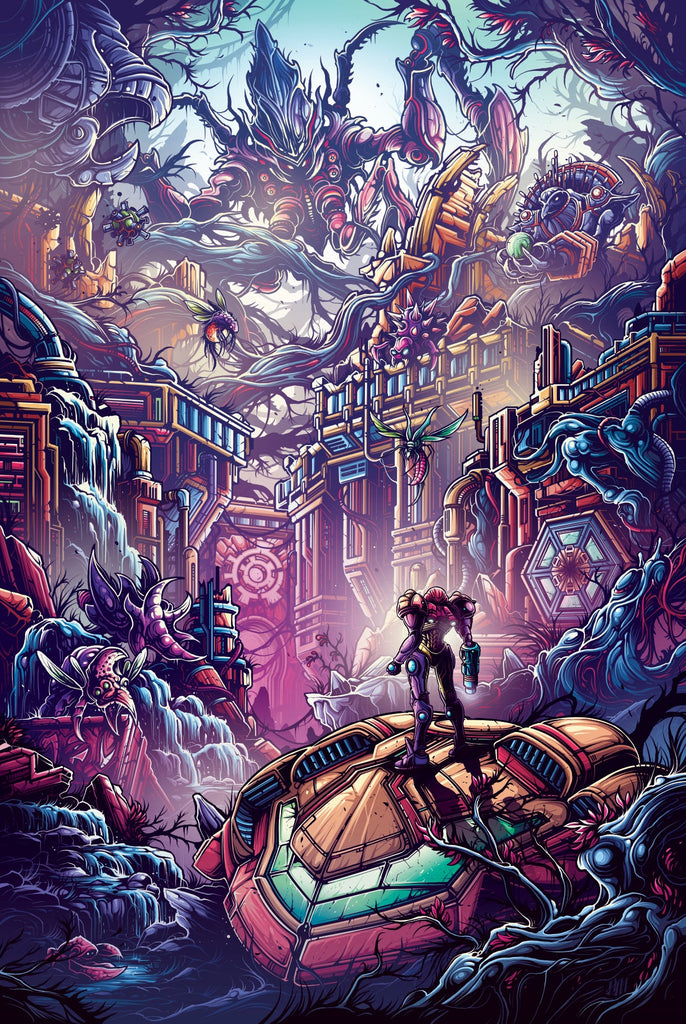 Dan Mumford “Evil waits below the surface. (Variant)” Print