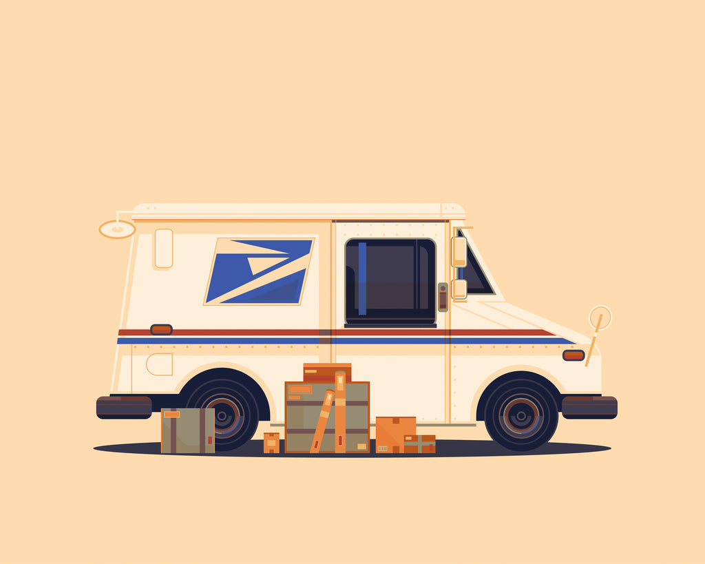 George Townley "Mail Truck" Print