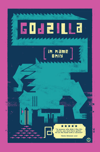 Matthew Daley "Godzilla in Name Only (aka: Godzilla 1998)" Print
