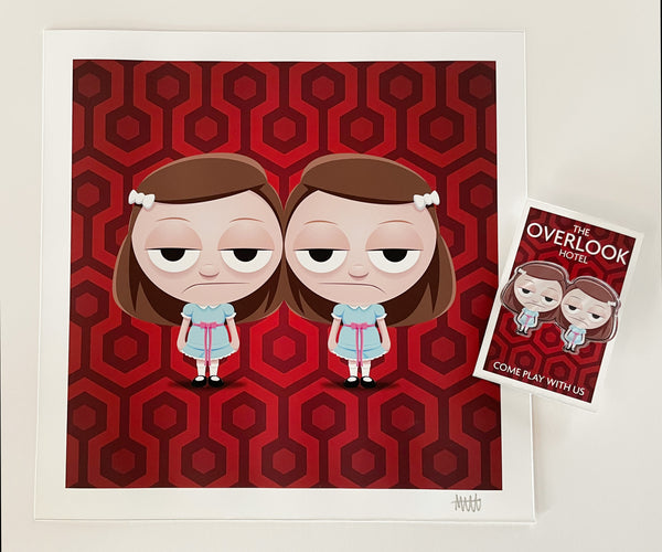 Matthew J Luxich "The Grady Twins" Print and Pin Set