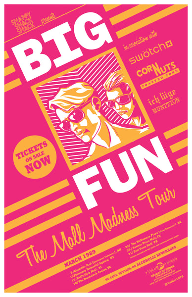 Michael Stiles "Big Fun: The Mall Madness Tour '89" Print