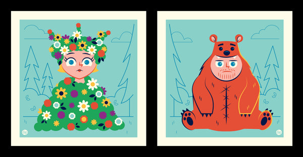 Dave Perillo "So we just gonna ignore the bear then?" Print Set
