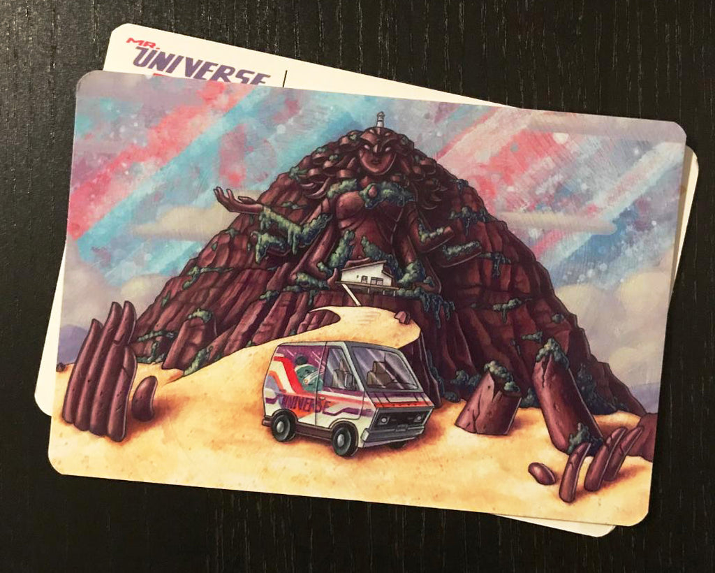 Mike Bilz "Let Me Drive My Van (into your heart)" Postcard Print