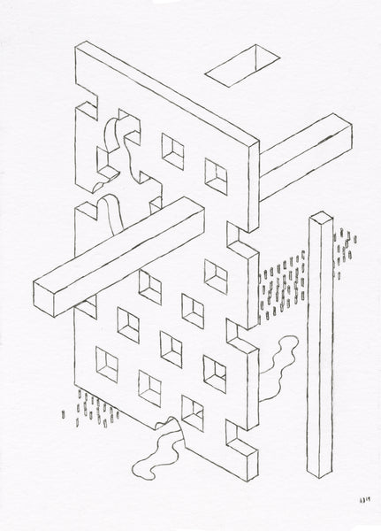 Andrew DeGraff "Mini Unfinished Construction Site 4"