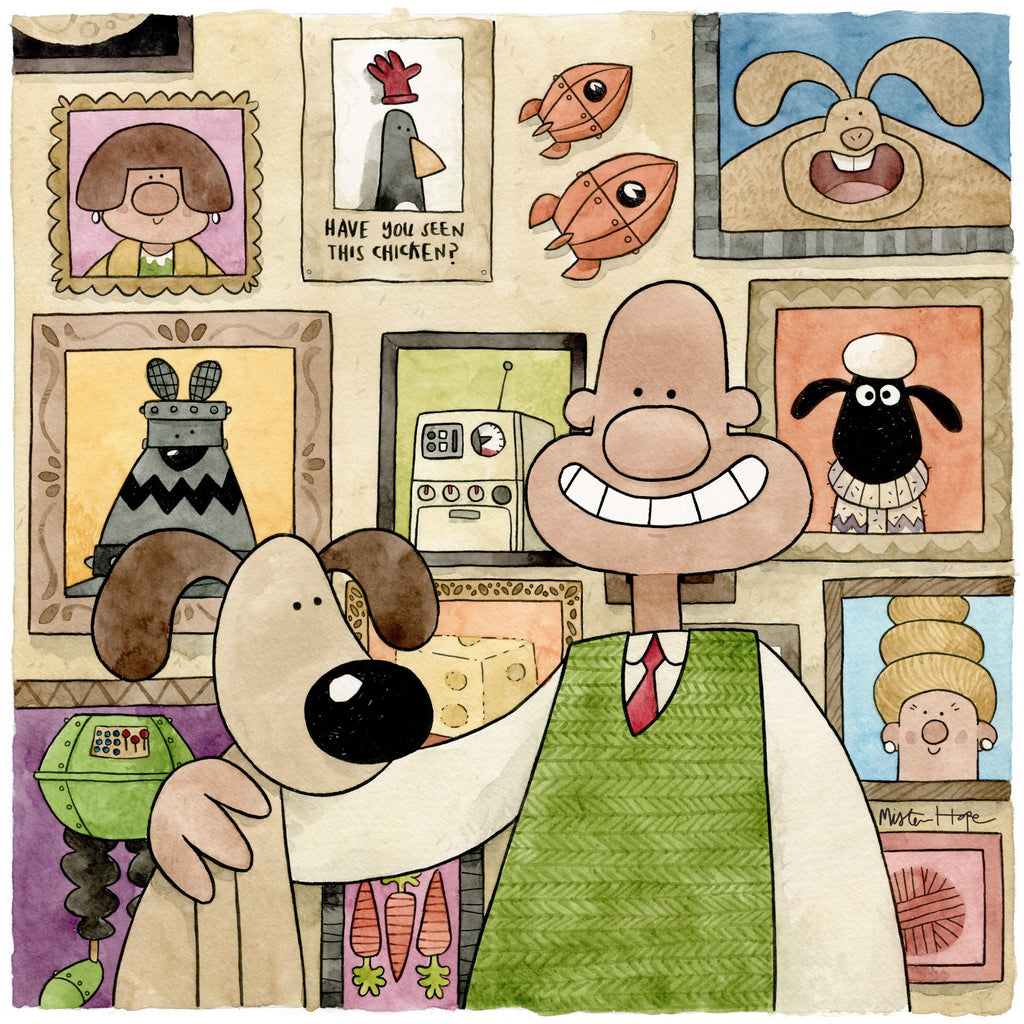 Mister Hope "Say Cheese Gromit" print