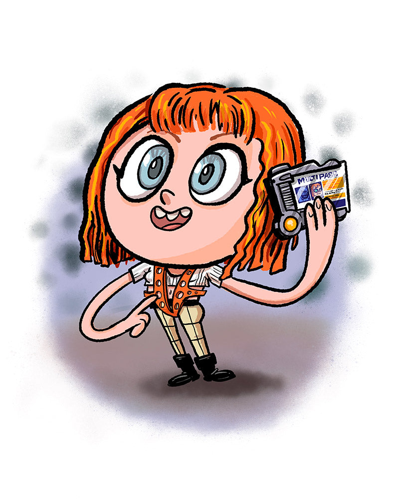 Nate Bear "Li'l Leeloo" Print