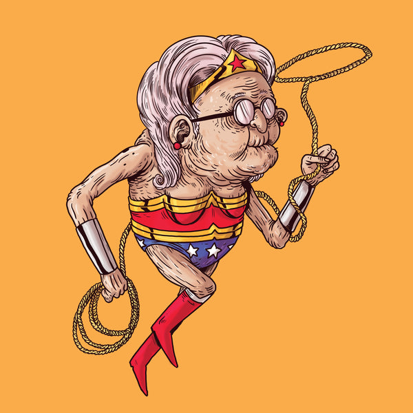 Alex Solis "Old Wonder Woman" Print