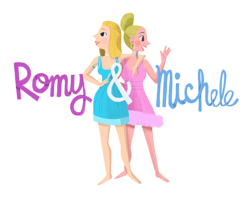 Oliver Akuin "Romy & Michele" Print