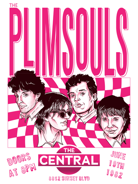 Steve Chesworth "Plimsouls Live at the Central" Print