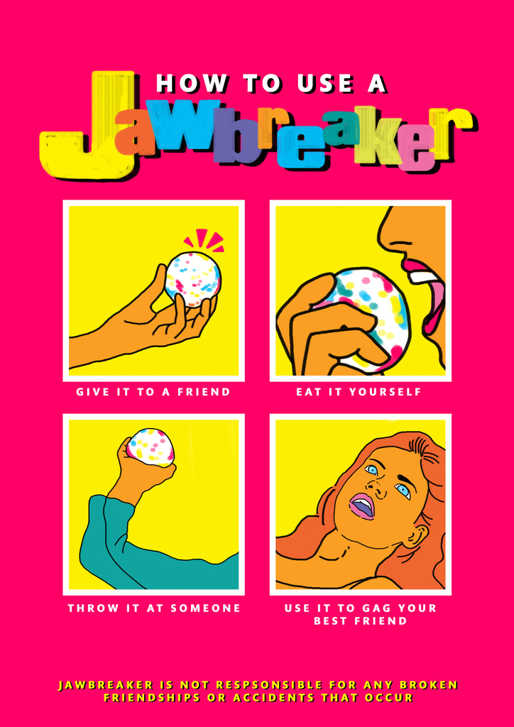 Quah Phaik Hoon "How to use a Jawbreaker" Print