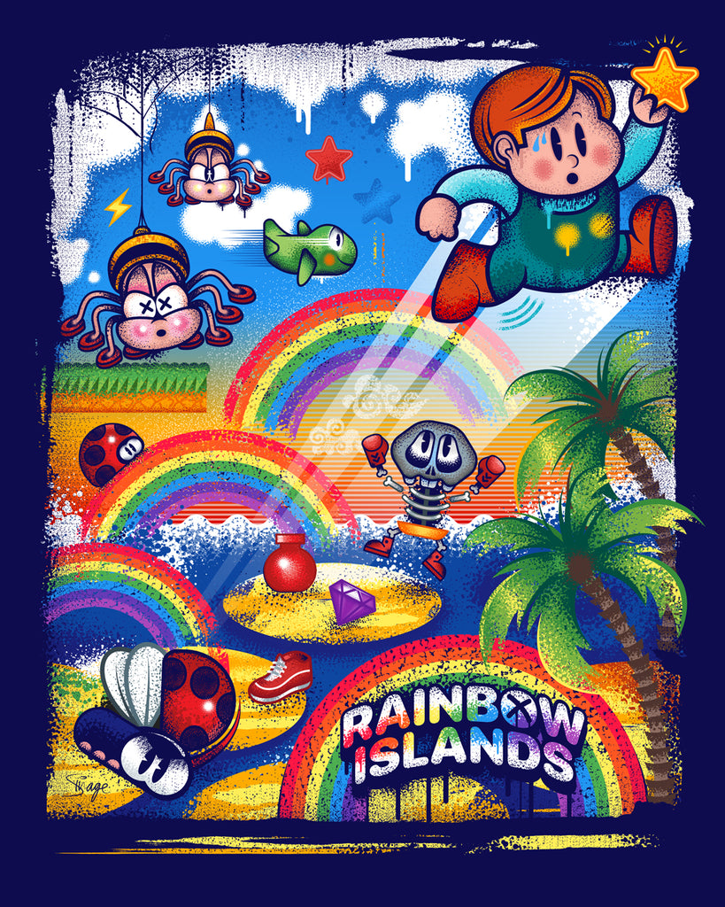 Si Heard "Rainbow Islands" Print