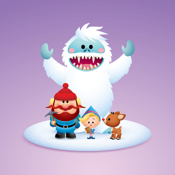Jerrod Maruyama "Rudolph and Friends - Group (Variant)" Print