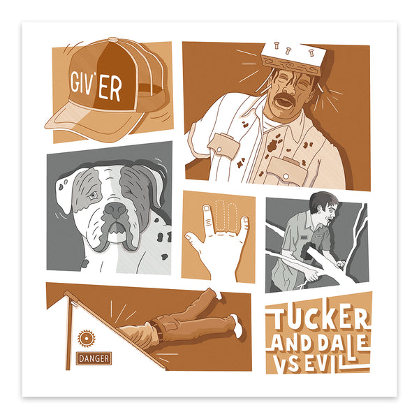 Ryan Orris "Tucker and Dale vs Evil" Print