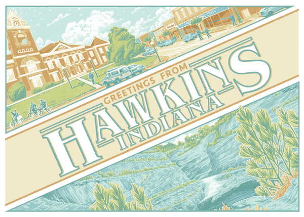 Duncan Robertson "Greetings from Hawkins" Postcard Print