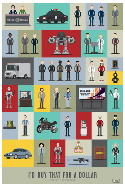 Scott Park "I'd buy that for a dollar. A Tribute to Robocop" Print