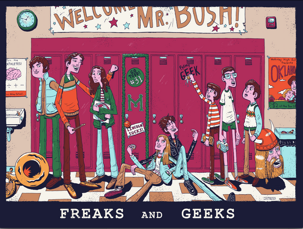 Luke T. Benson "Freaks and Geeks" Print