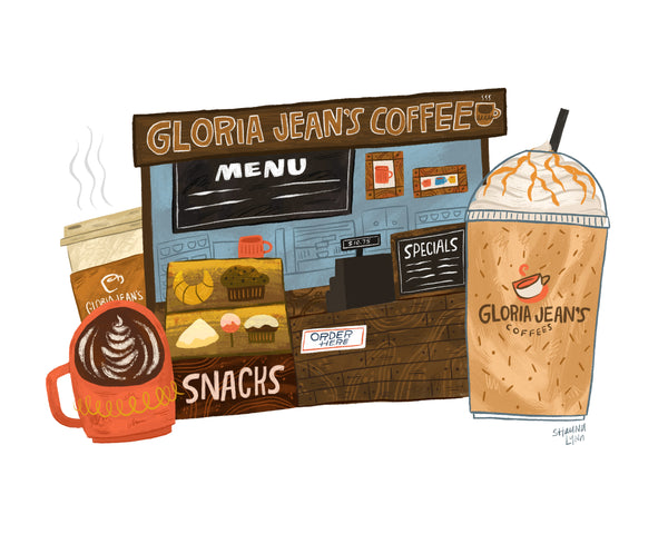 Shauna Lynn Panczyszyn "Gloria Jean's Coffee" Print