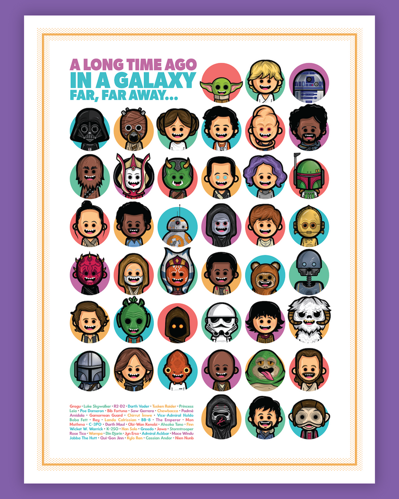 Austin Gilmore "A Long Time Ago In A Galaxy Far Far Away" Print