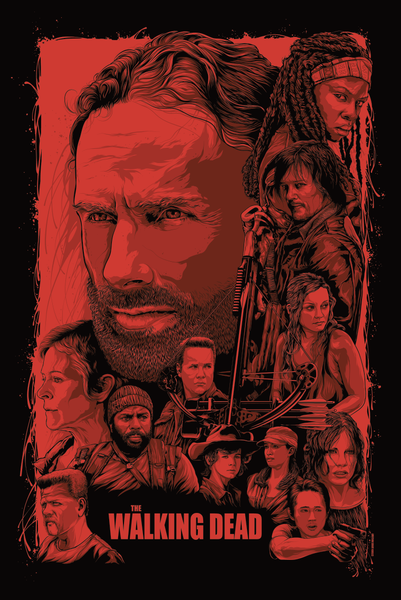 Steven Luros Holliday "The Walking Dead" Print