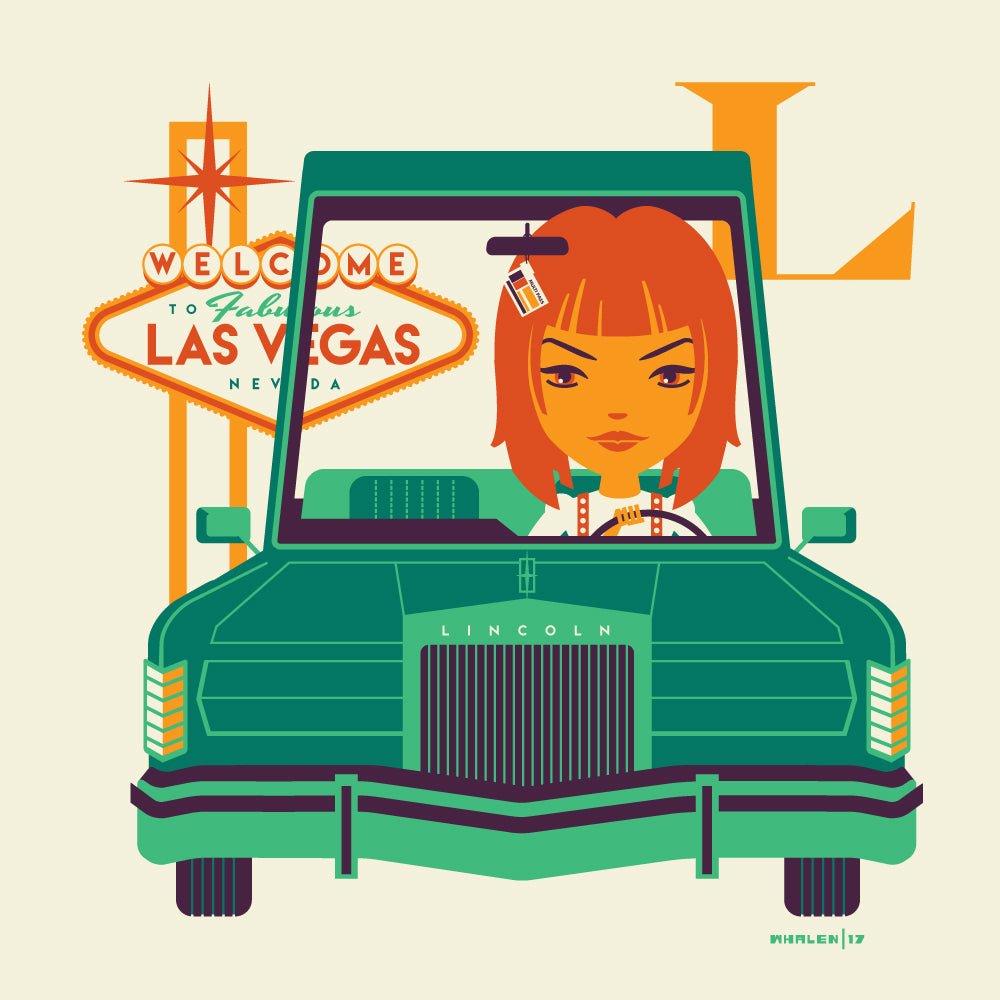 Tom Whalen "L is for Leaving Las Vegas" Print