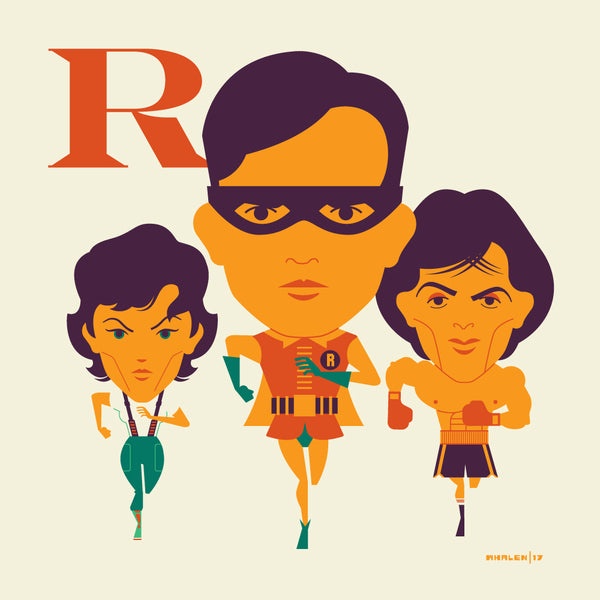 Tom Whalen "R is for Running" Print