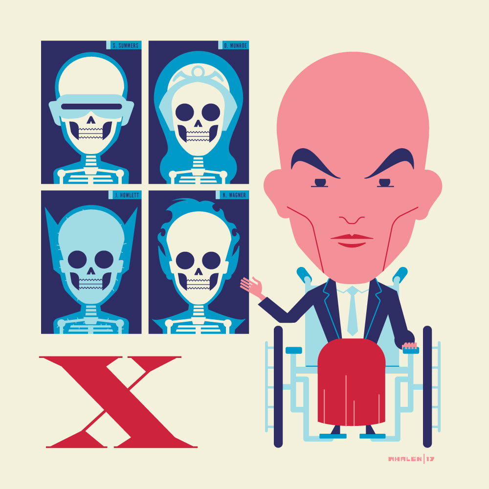 Tom Whalen "X is for X-Rays" Print