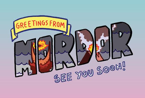 Toddbot (Todd Webb) "Greetings from Mordor" Postcard Print