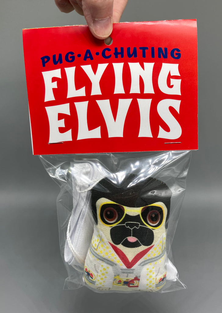 Mr. Walters "Pug-a-chuting Flying Elvis" Plush Toy