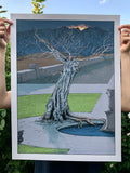 Jake Rathkamp - The Graphite Club "The Tree of Gondor" Print