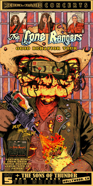 Xander Lee "The Lone Ranger - Bad Burrito/Good Behaviour Tour" Print