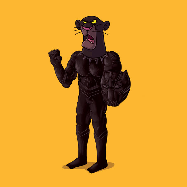 Alex Solis "Black Panther Unmasked" Print