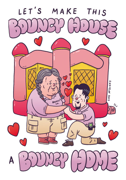 Luke McGarry "Bouncy Home" Valentine's Day Card