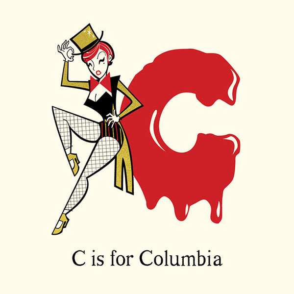 castlepöp "C is for Columbia" Print