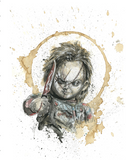 Adam Michaels "Chucky (Death and Coffee)" print