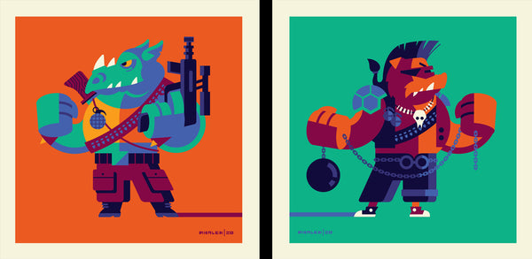 Tom Whalen "Four fricasseed toities coming up!" Print Set