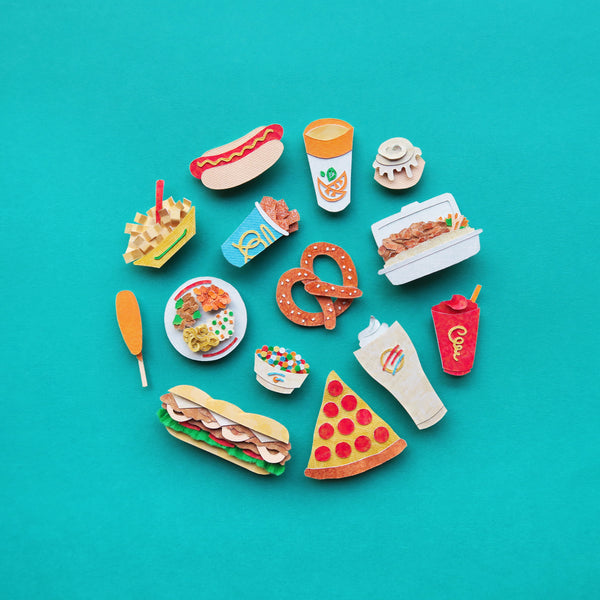 Kristen Sgalambro "Tiny Food Court" Print
