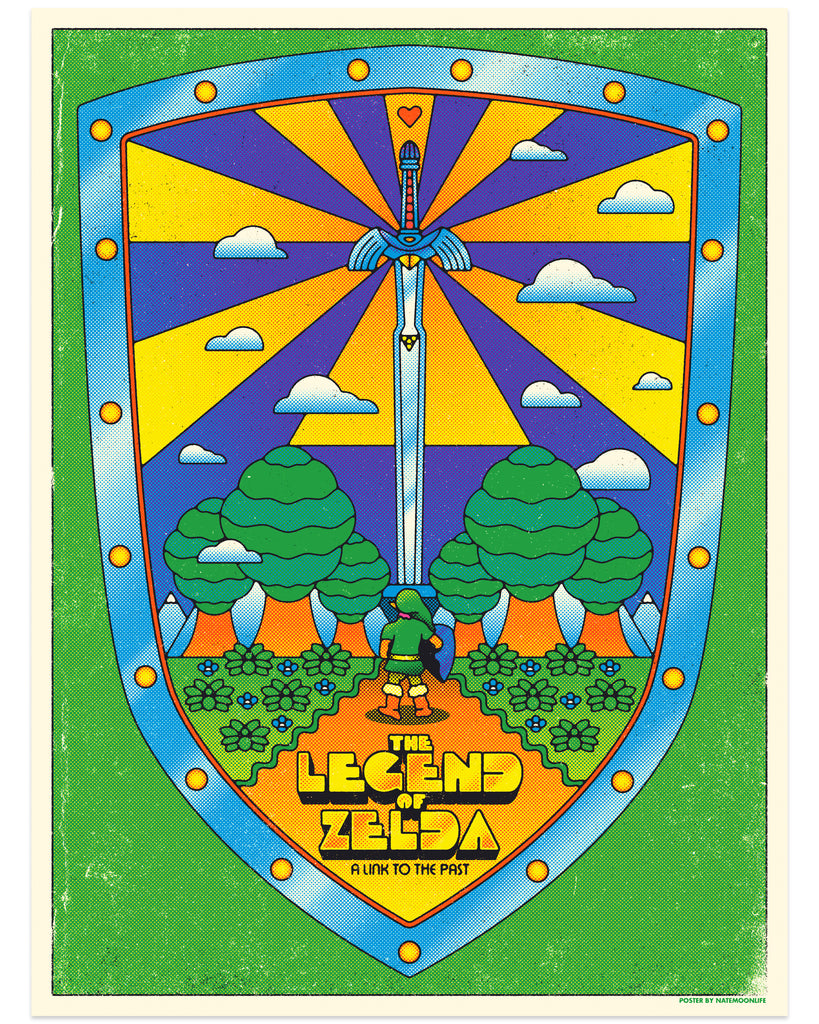 Nate Gonzalez / Moon Life "A Link to the Past" Print